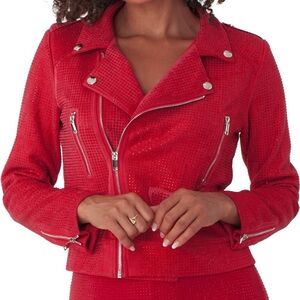 Red Studded Women's Jacket